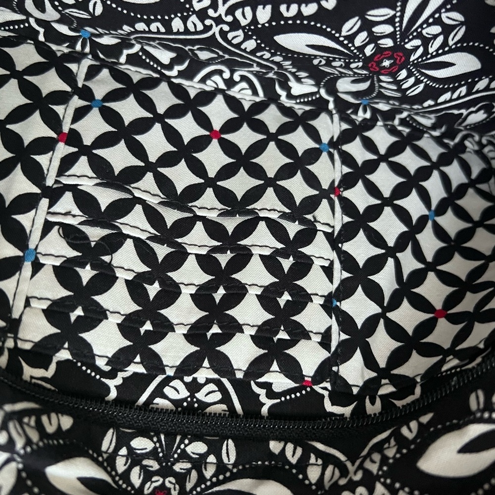 Vintage Vera Bradley Barcelona Black and Multicolor Crossbody Bag - Picture 5 of 6